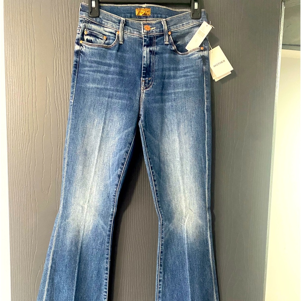 Women Blue Jeans Mother Size 26 Tall